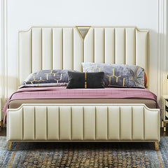 Snuggle Bed in Leatherette with comfort feel.