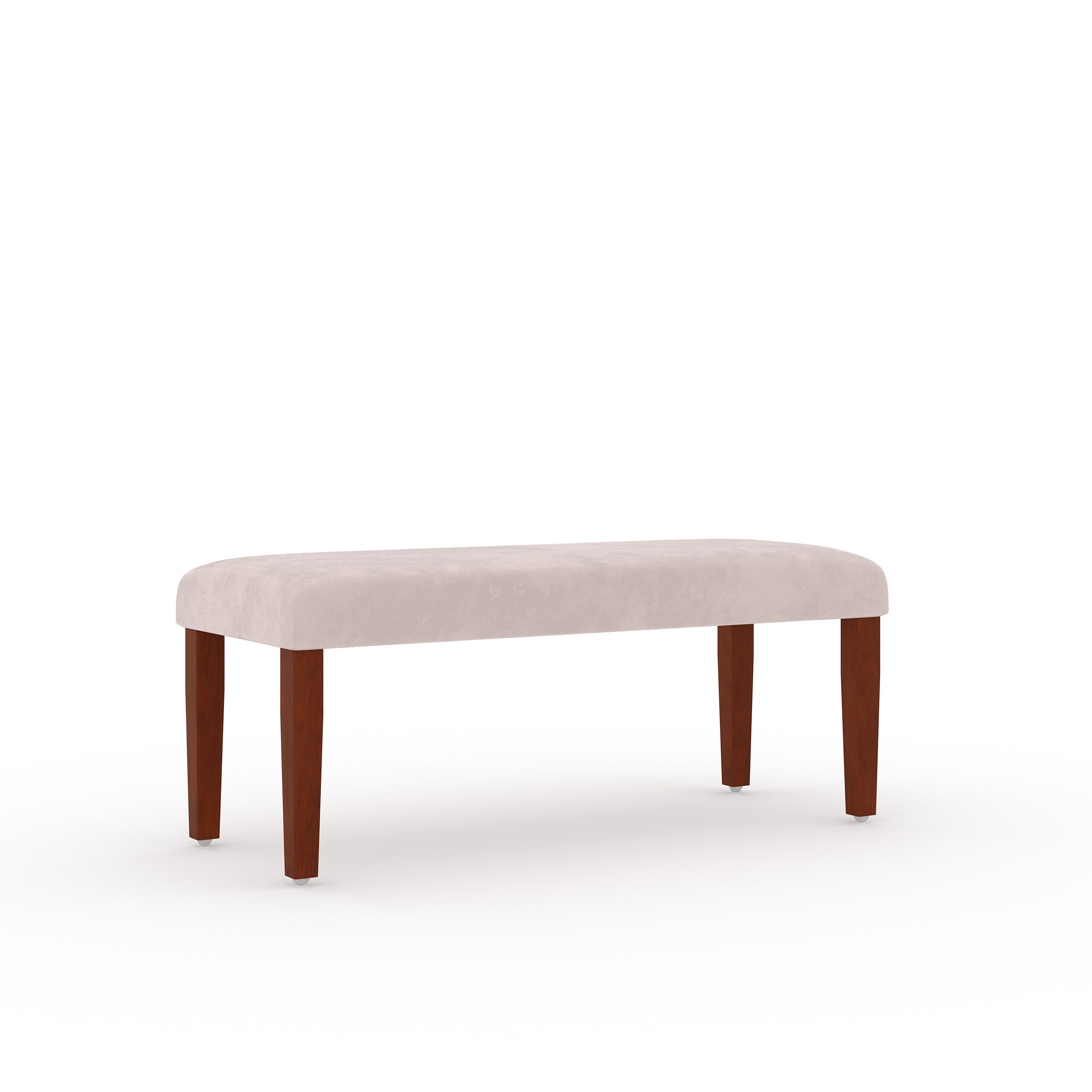 DELIGHT Anemone Solid Wood 6-Seater Marble Top Dining Table With 4 Upholstery Chairs And 1 Bench in Walnut Color