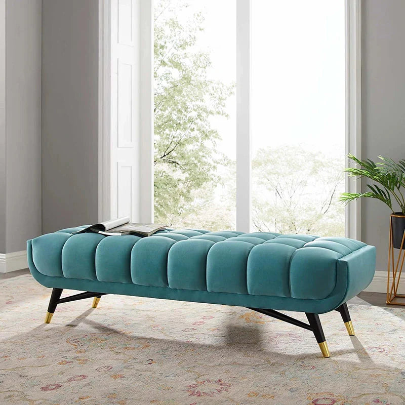 Diagonal Line Lounger in Suede