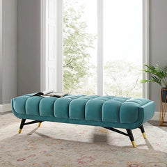 Diagonal Line Lounger in Suede