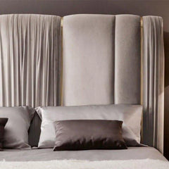Venus Luxury Upholstered Bed in Suede