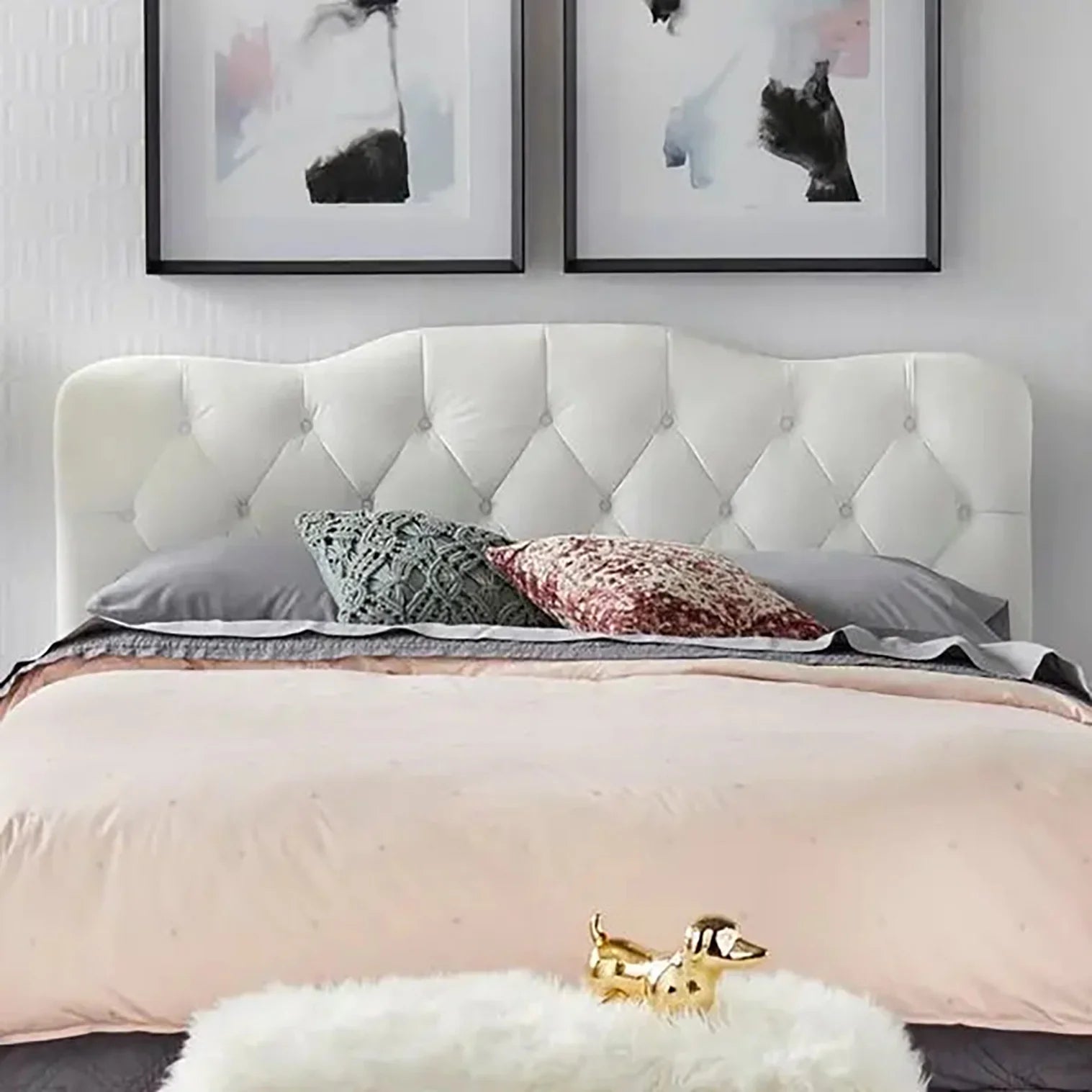 Signature Luxury Upholstered Bed in Suede