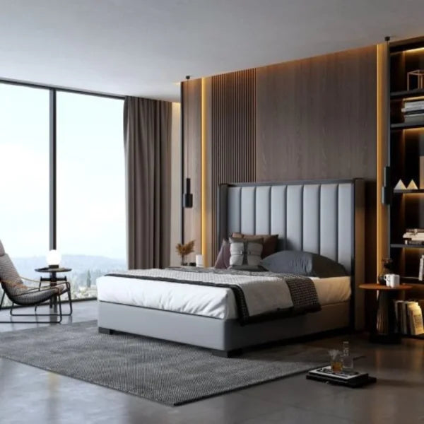 Zylo Luxury Upholstered Bed In Leatherette